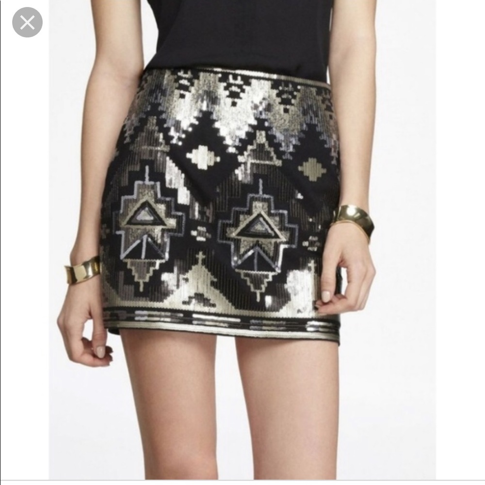 Express Aztec skirt size x-small
